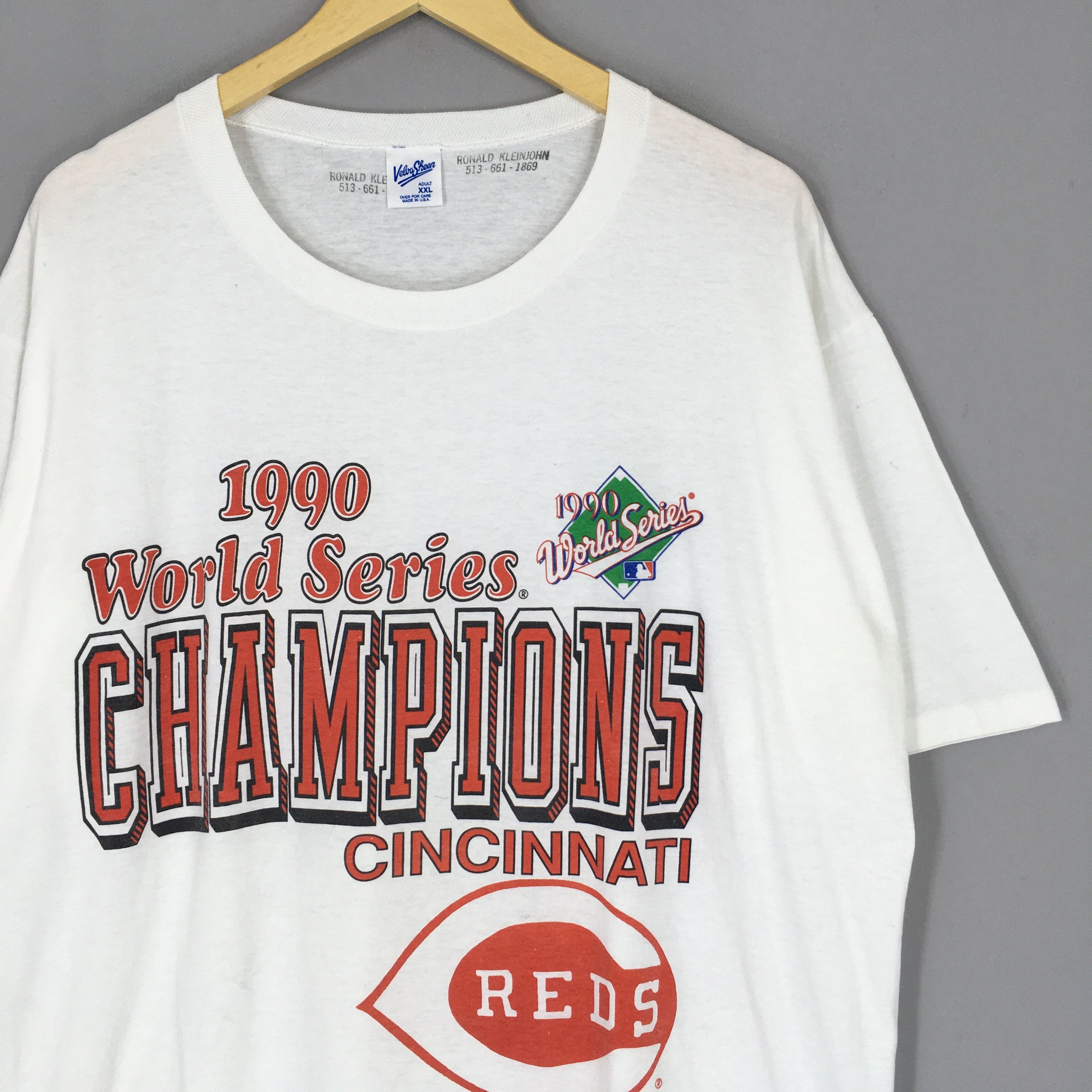 MLB Vintage 90s Cincinnati Reds MLB T Shirt XXLarge Size US XXL / EU 58 / 5 - 2 Thumbnail