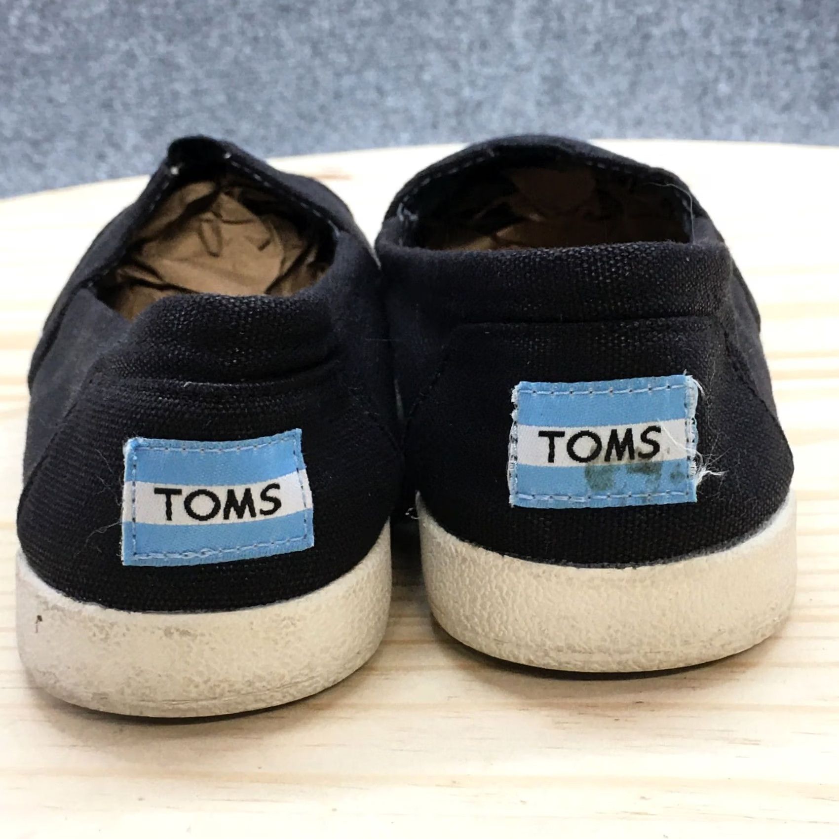 Toms TOMS Loafer Womens 6W Black Alpargata Round Toe Slip On Flats Casual Comfort Size US 6 / IT 36 - 6 Thumbnail