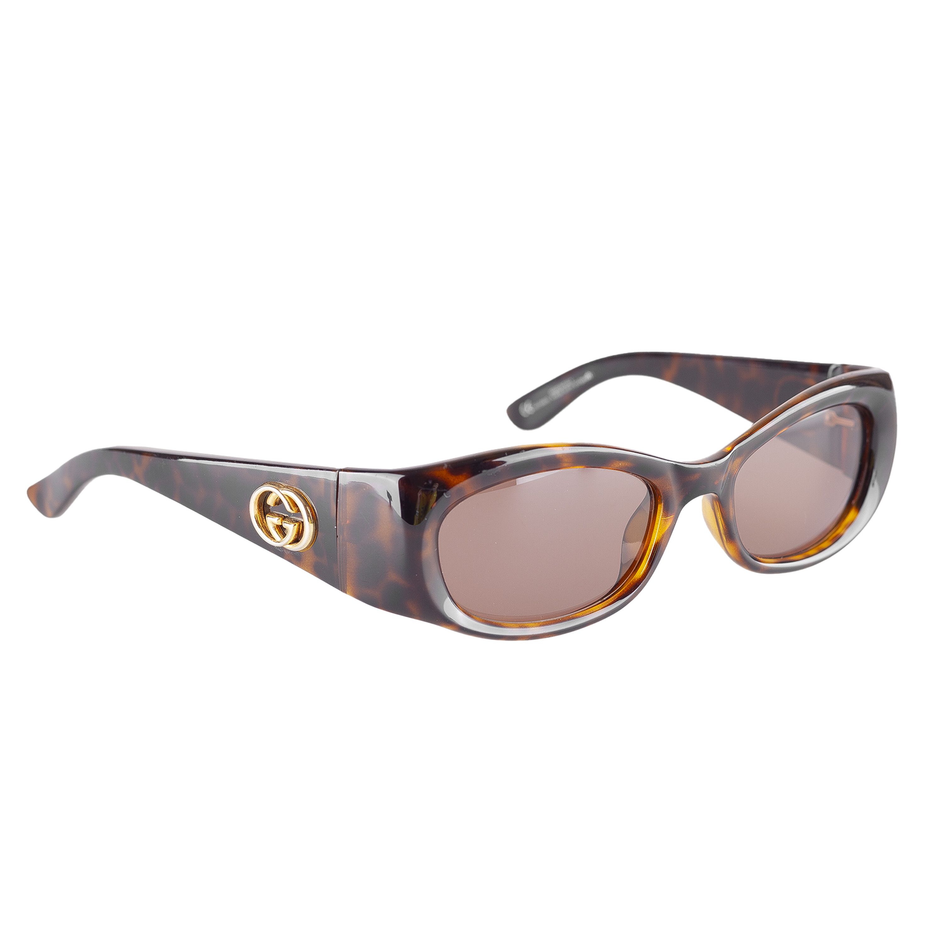 Gucci × Vintage Vintage 90s Gucci GG 2413/N/S 7NR Oval Sunglasses