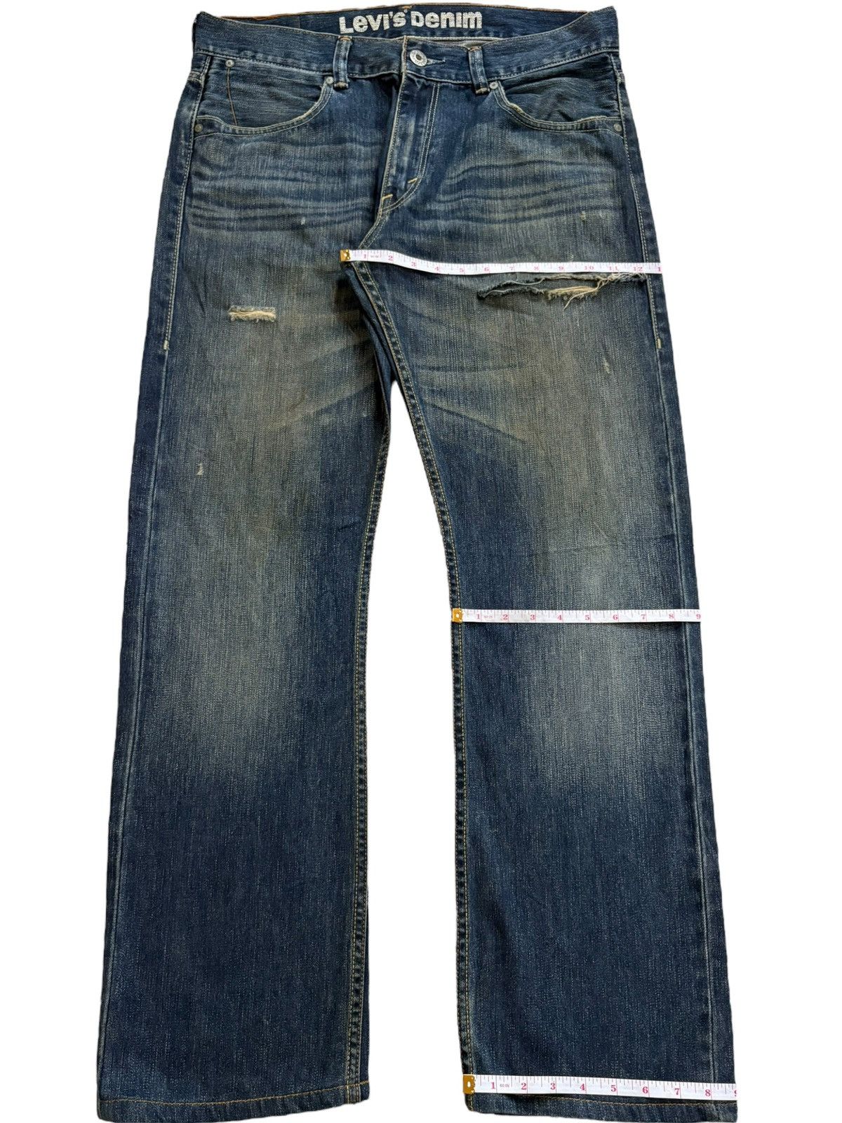Levi's × Levi's Vintage Clothing Vintage Levis 523 Mud Wash Distressed Baggy Jeans Size US 36 / EU 52 - 14 Thumbnail