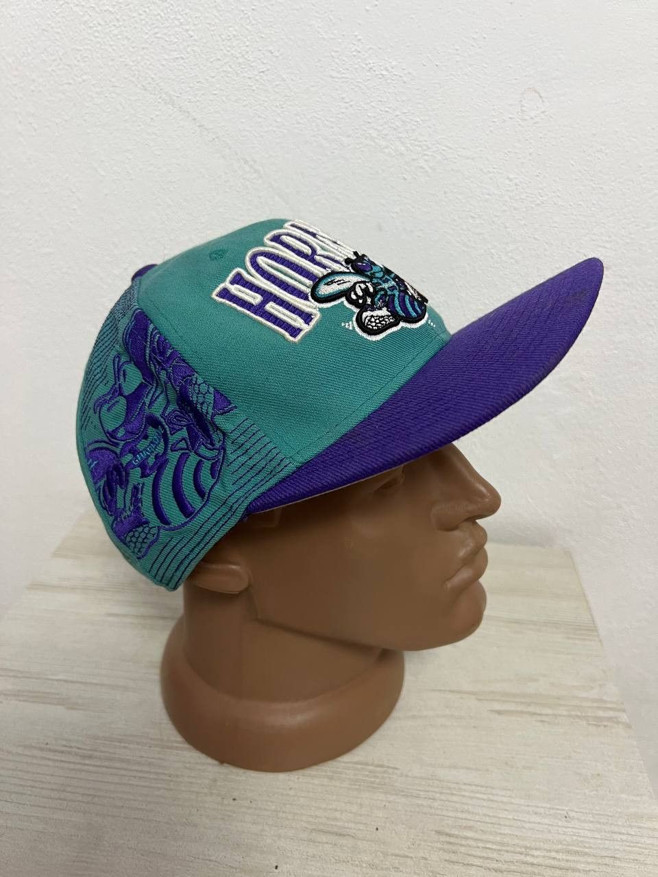 Mitchell & Ness × Vintage Vintage Charlotte Hornets Hat Snapback Mitchell Ness Cap Size ONE SIZE - 9 Thumbnail