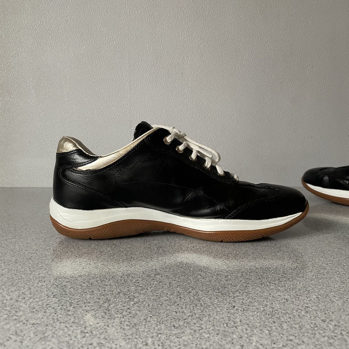 Prada Prada Vintage Black / Gold Sneakers Size US 7.5 / EU 40-41 - 4 Thumbnail