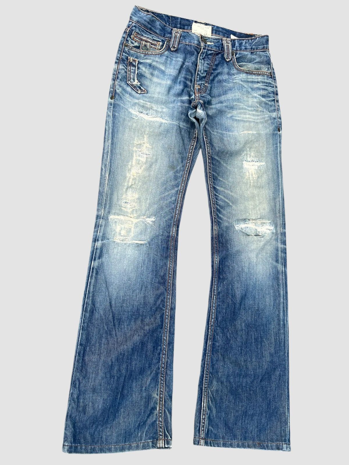 Taverniti Distressed Taverniti So Jeans Flare Jeans Size US 30 / EU 46 - 3 Thumbnail