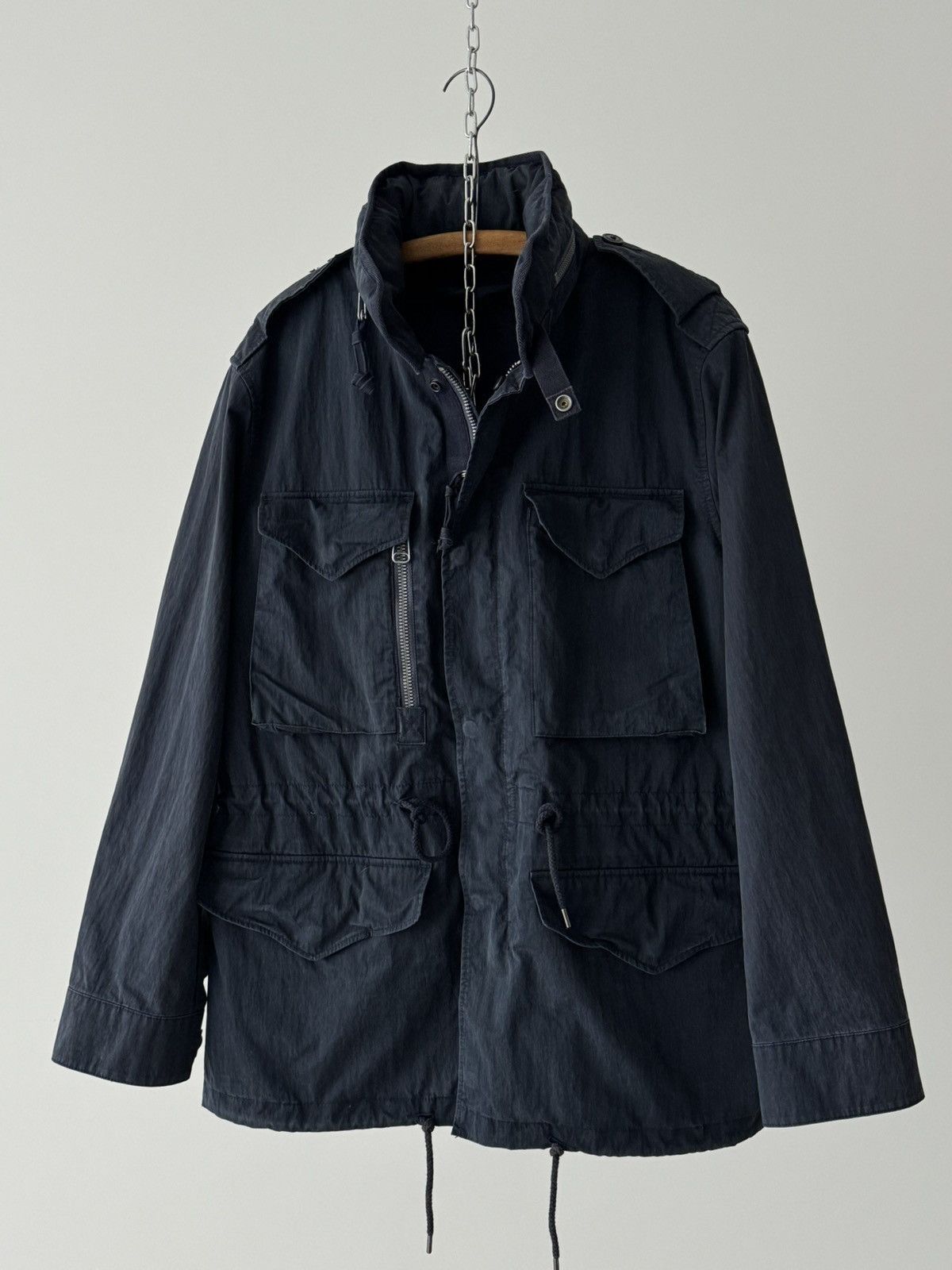 Polo Ralph Lauren × Vintage Vintage Polo Ralph Lauren M65 Combat Utility Navy Jacket Size US M / EU 48-50 / 2 - 3 Thumbnail