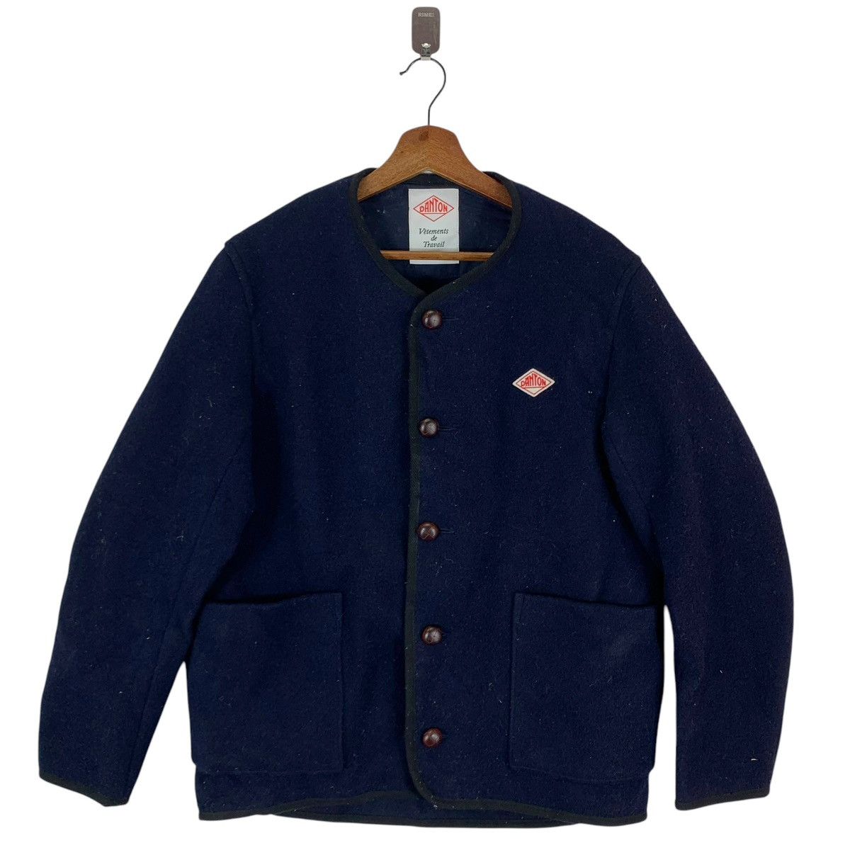 Danton × Vintage VINTAGE DANTON VETEMENTS DE TRAVAIL WOOL JACKET Size US M / EU 48-50 / 2 - 1 Thumbnail