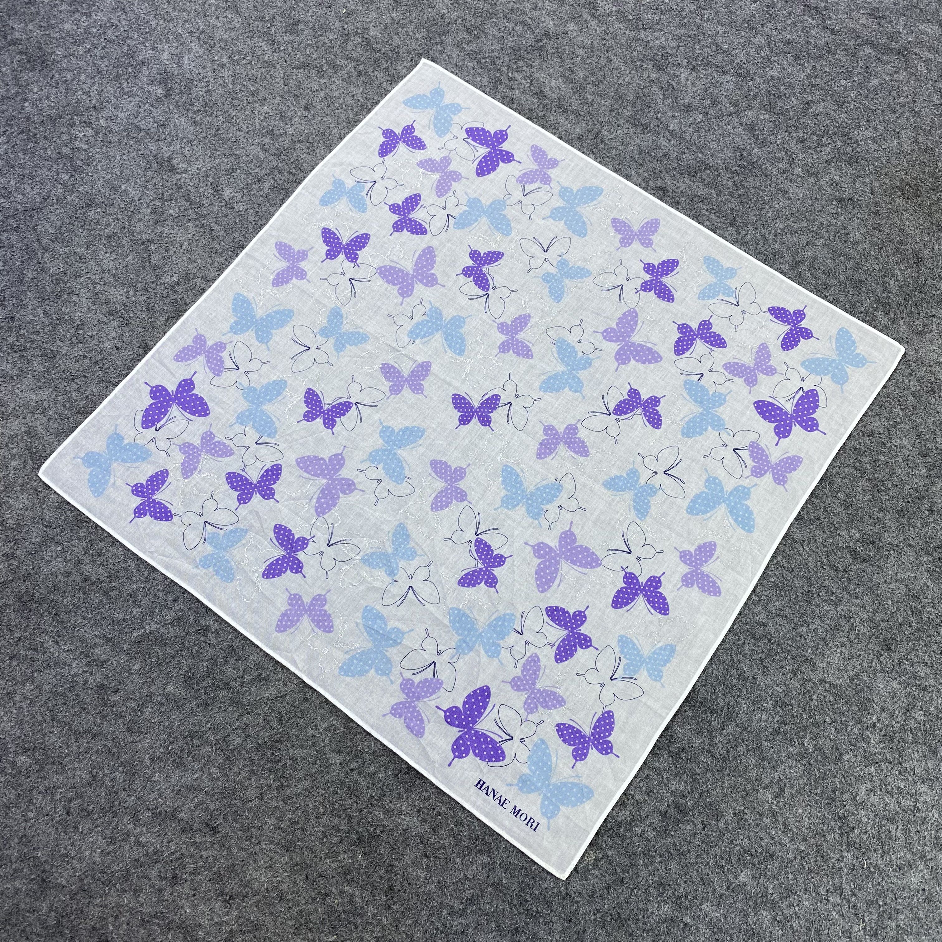 Hanae Mori Hanae Mori Handkerchief Neckerchief Bandana-B1625 Size ONE SIZE - 4 Thumbnail