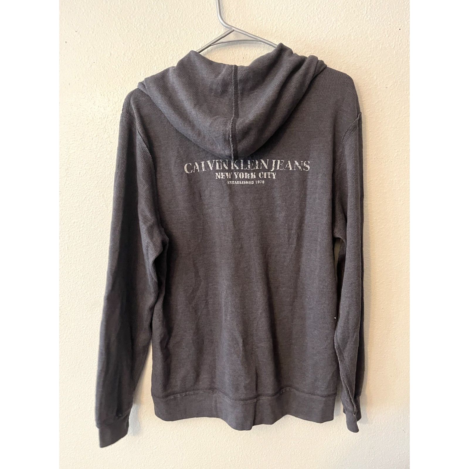 Calvin Klein Calvin Klein Jeans Gray Hoodie Zip Up Small Size US S / EU 44-46 / 1 - 2 Thumbnail