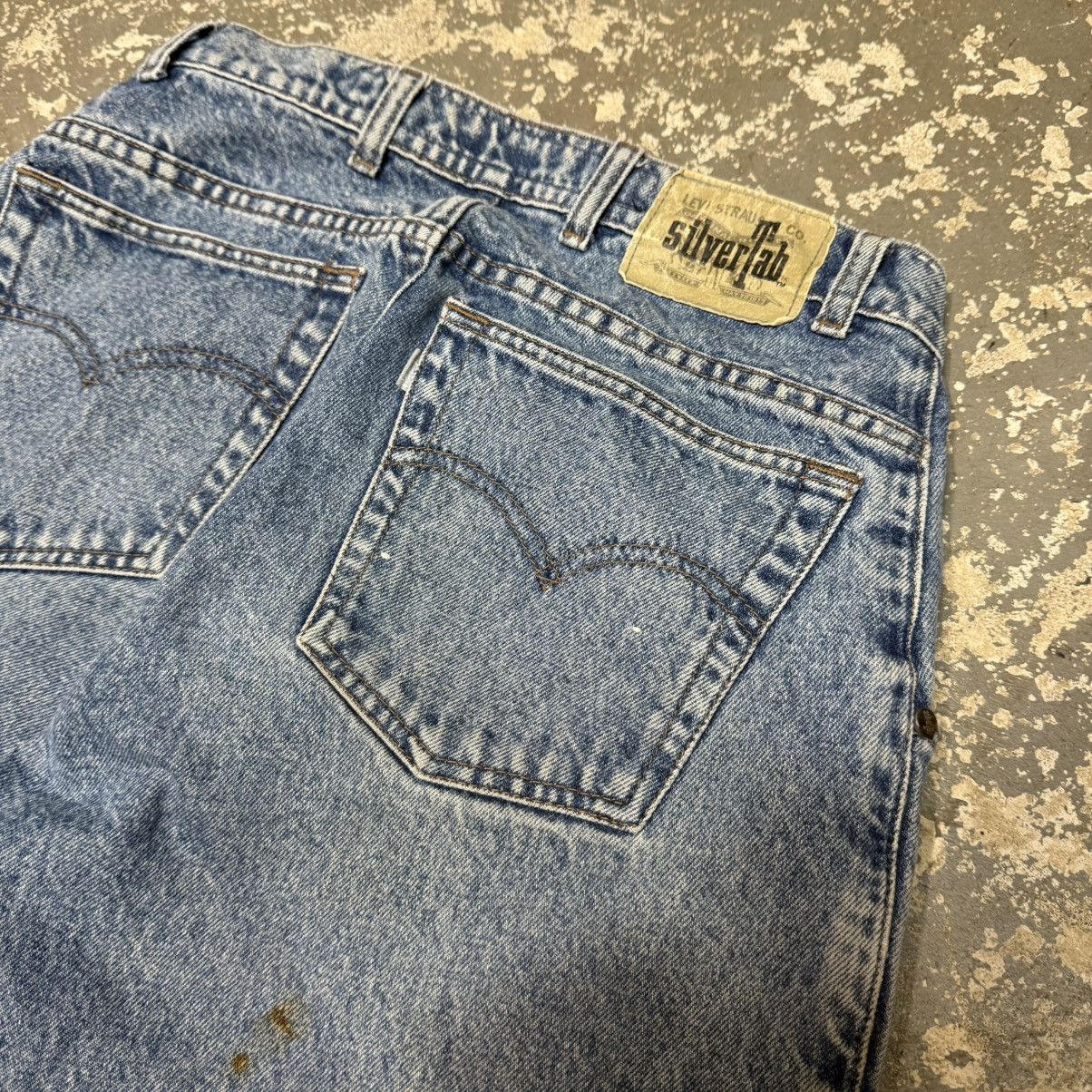Levi's Vintage Levi’s Silvertab Light Wash Baggy Blue Jeans Pants Size US 28 / EU 44 - 5 Thumbnail