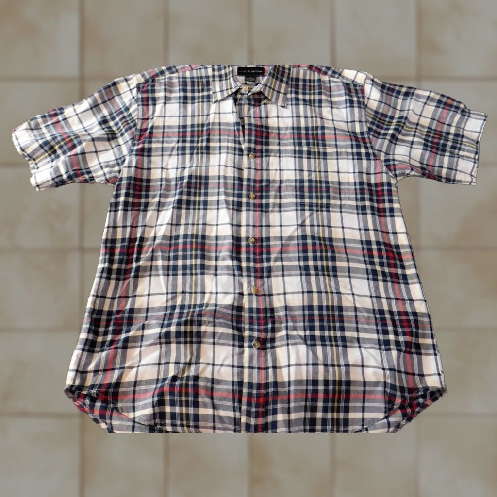 Croft & Barrow Croft & Barrow Mens Shirt Medium blue plaid button up casual Button-Down Collar Size US M / EU 48-50 / 2 - 1 Thumbnail
