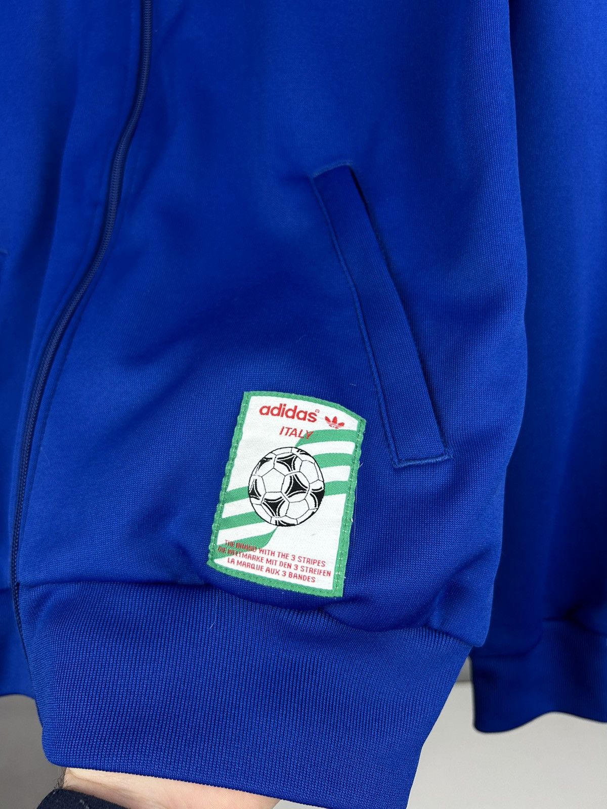 Adidas Vintage Adidas Originals Italia Track Jacket Blue Full Zip Size US S / EU 44-46 / 1 - 4 Thumbnail