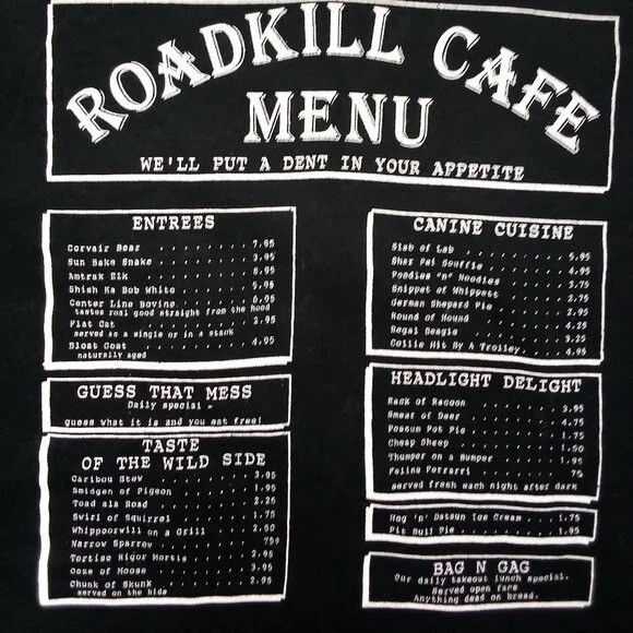 Vintage Vintage Roadkill Cafe Oregon T-Shirt Size US XL / EU 56 / 4 - 8 Thumbnail