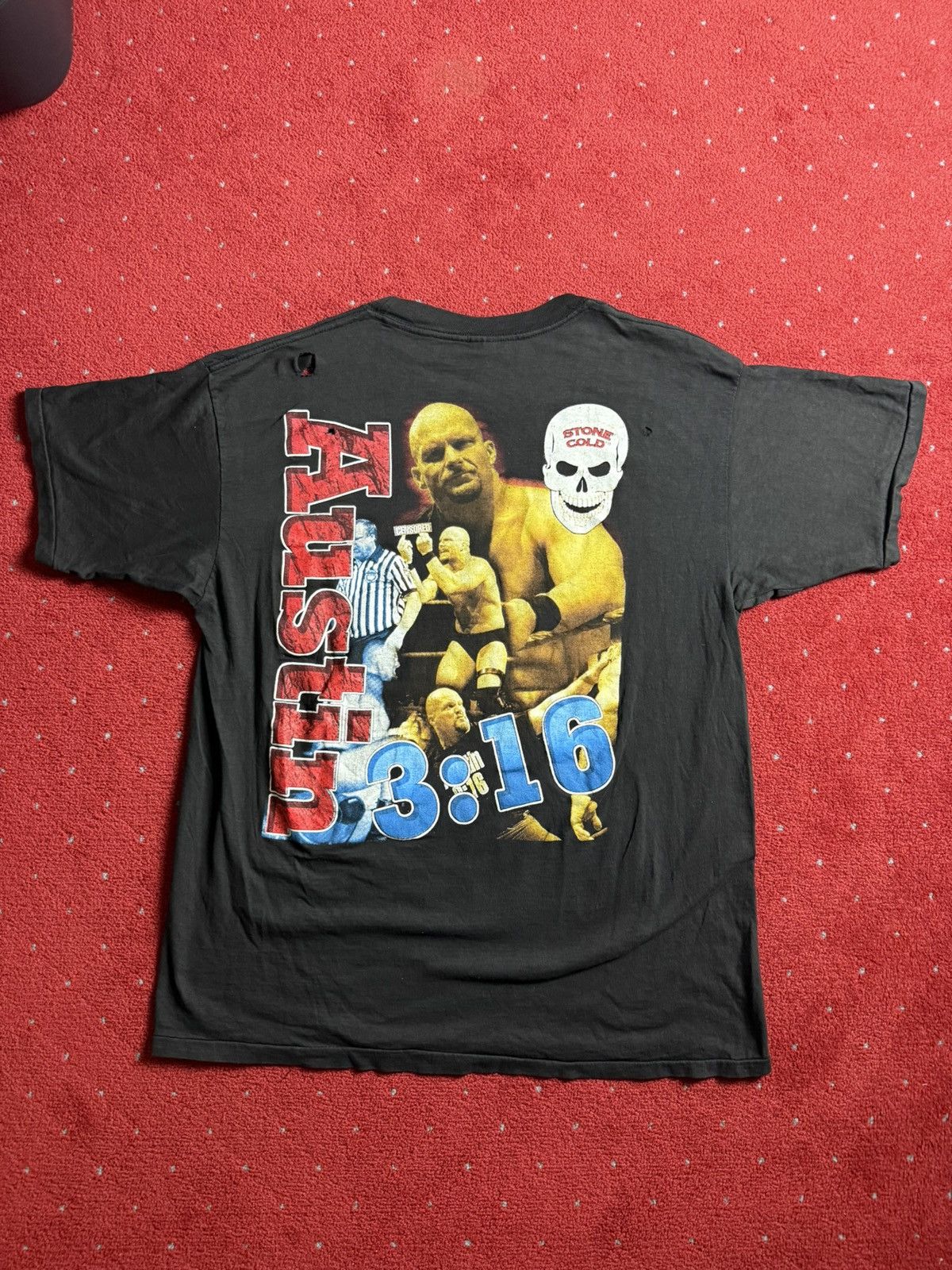 Vintage Stone Cold Steve Austin 3:16 Rap Tee Size US XL / EU 56 / 4 - 3 Thumbnail
