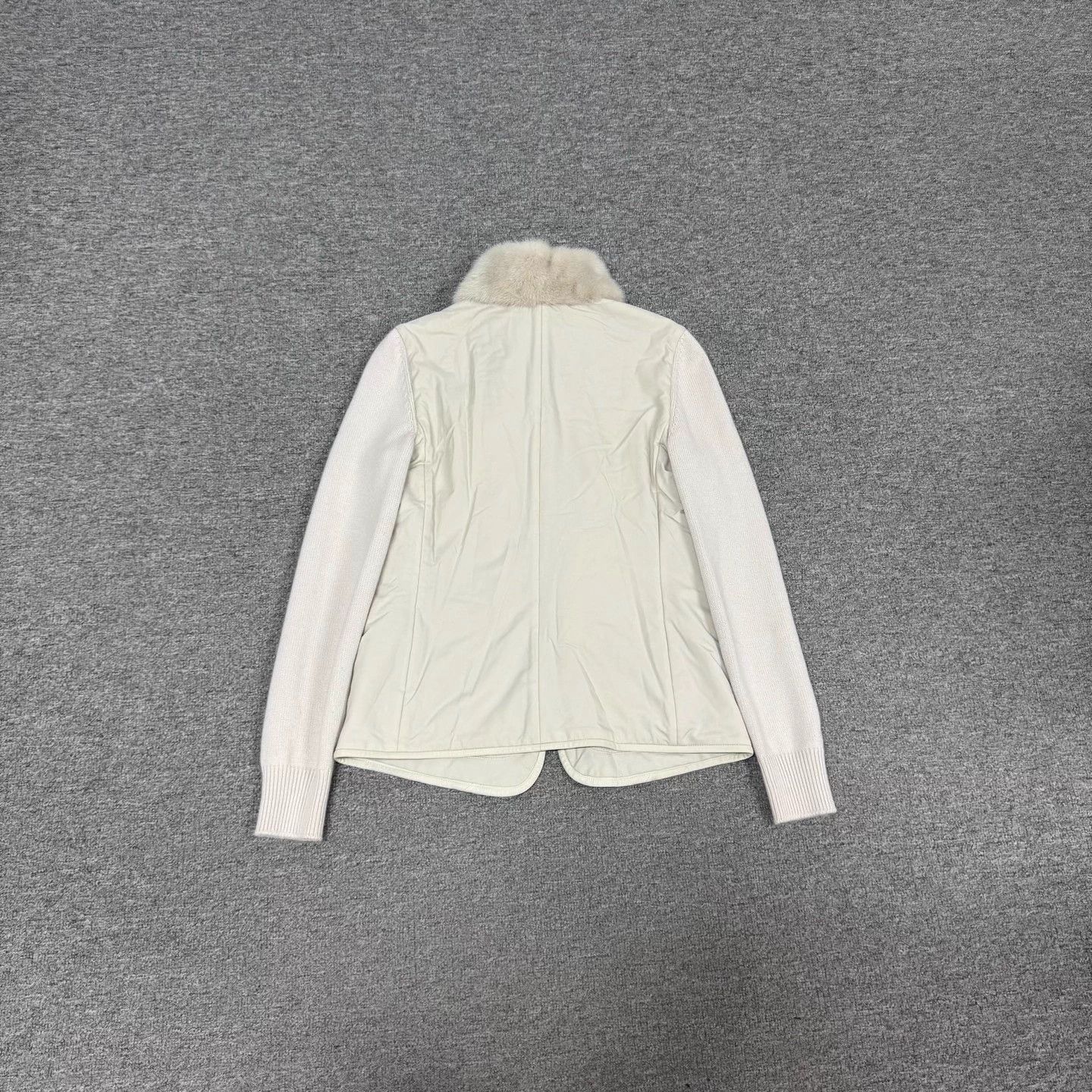 Loro Piana Loro Piana Mink Fur Collar Cashmere Knit Panel Jacket 38 Size XS / US 0-2 / IT 36-38 - 2 Thumbnail