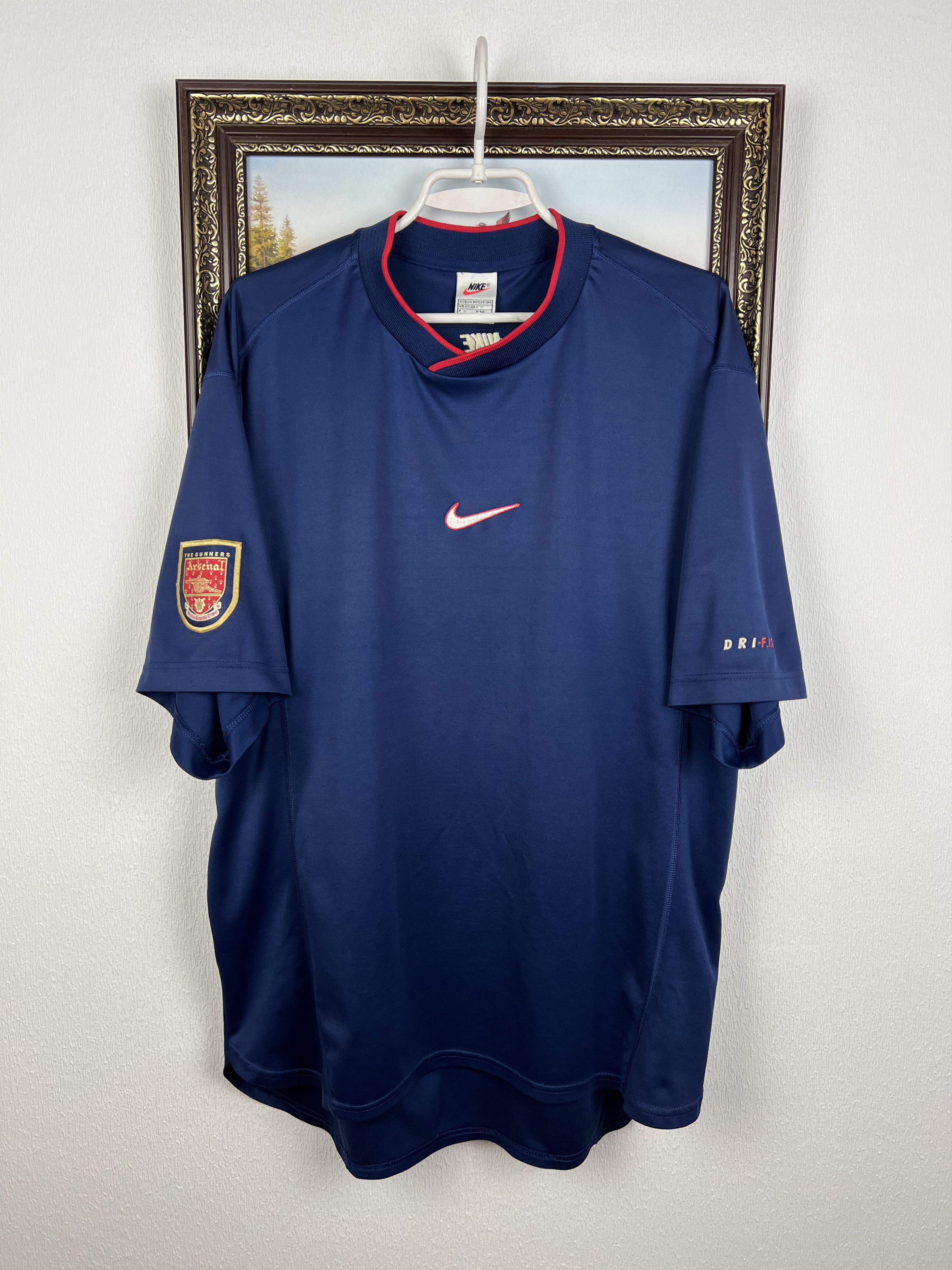 Nike Vintage Arsenal Football Train Shirt Soccer Jersey Trikot Size US XXL / EU 58 / 5 - 1 Thumbnail