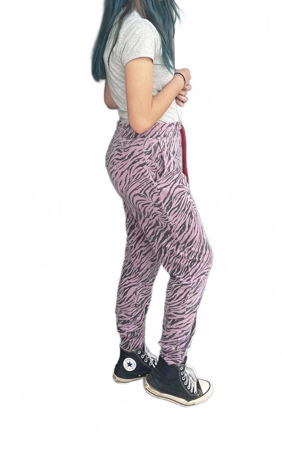 Sunday Works Sundry Pink Zebra Print Jogger Sweatpants Size 28" / US 6 / IT 42 - 2 Thumbnail