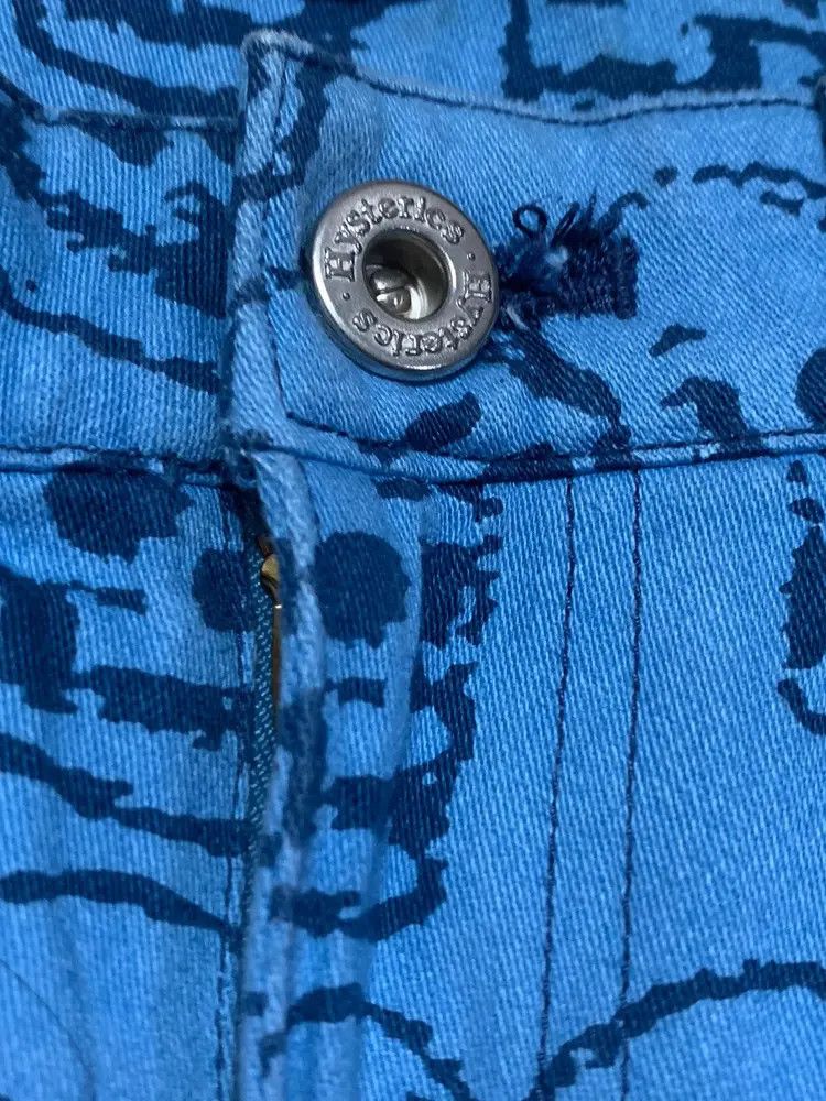 Hysteric Glamour Hysteric Glamour Skull All Over Print Blue Pants Size US 28 / EU 44 - 6 Thumbnail