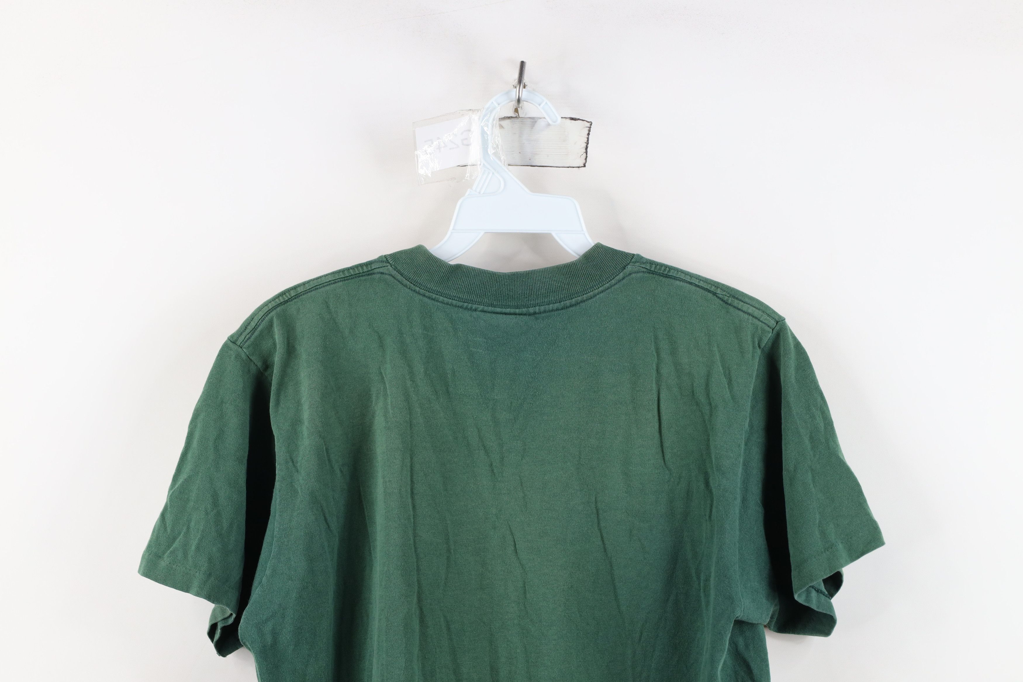 Vintage Vintage 90s Spell Out University of Miami T-Shirt Green USA Size US M / EU 48-50 / 2 - 13 Thumbnail