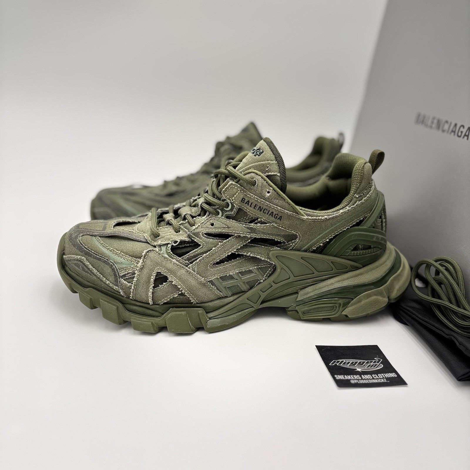 Okinawa Prefecture Balenciaga Triple S Khaki Balenciaga Sneaker In