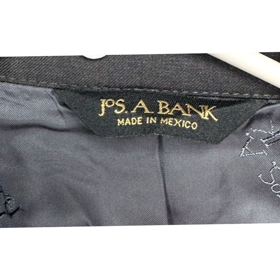 Jos. A. Bank Jos. A. Bank Wool Blazer Mens 43R Grey Signature Gold 2 Button Suit Coat Size 46R - 6 Thumbnail