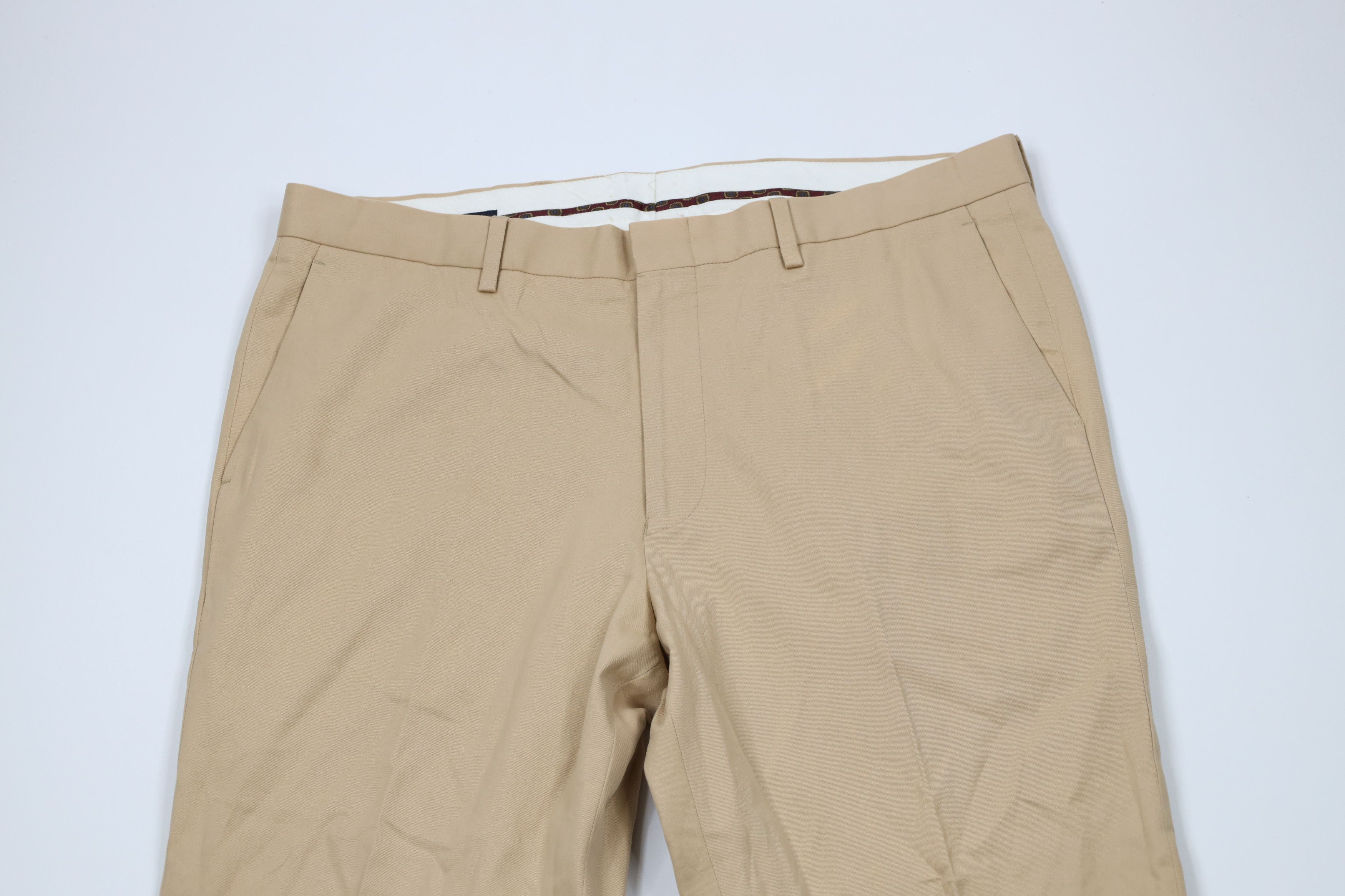 J.Crew × Vintage Vintage J Crew Distressed Straight Leg Chino Pants Cotton Size US 32 / EU 48 - 2 Thumbnail