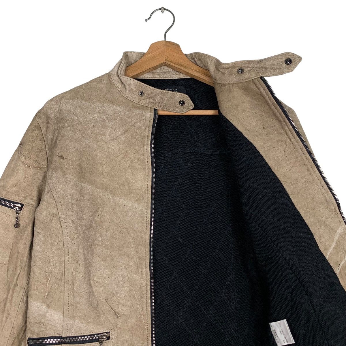 5351 POUR LES HOMMES 5351 Pour Les Hommes Cowhide Leather Jacket #0365-C17 Size S / US 4 / IT 40 - 8 Thumbnail