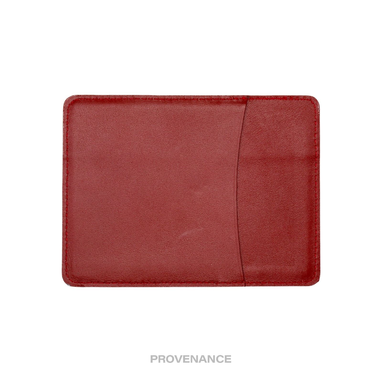 Rolex 🔴 Rolex Card Holder Wallet - Red Leather Size ONE SIZE - 2 Thumbnail