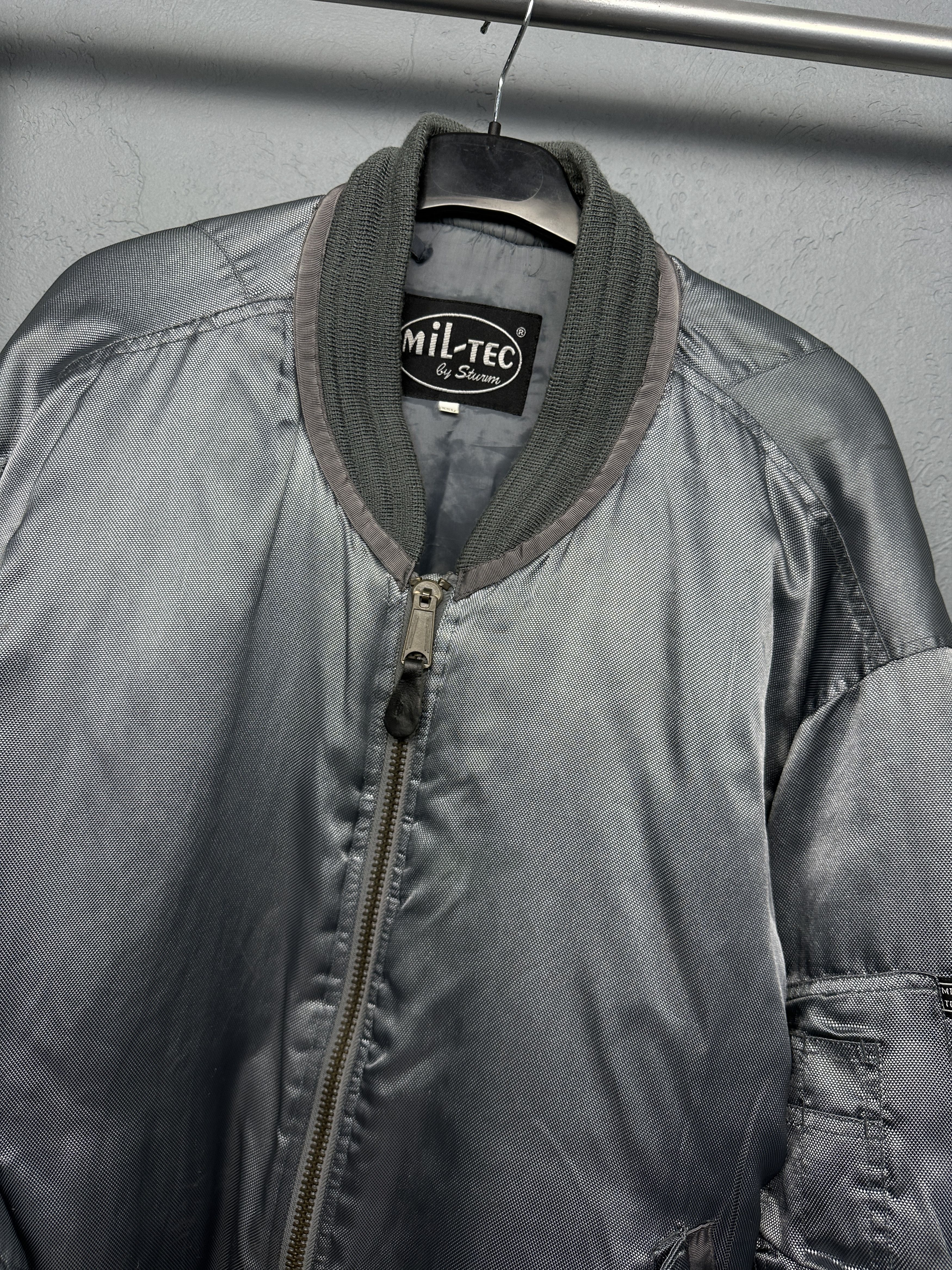 MIL-TEC Mil-Tec Vintage MA1 Pilot Air Force Nylon Bomber Jacket Size US XXL / EU 58 / 5 - 2 Thumbnail