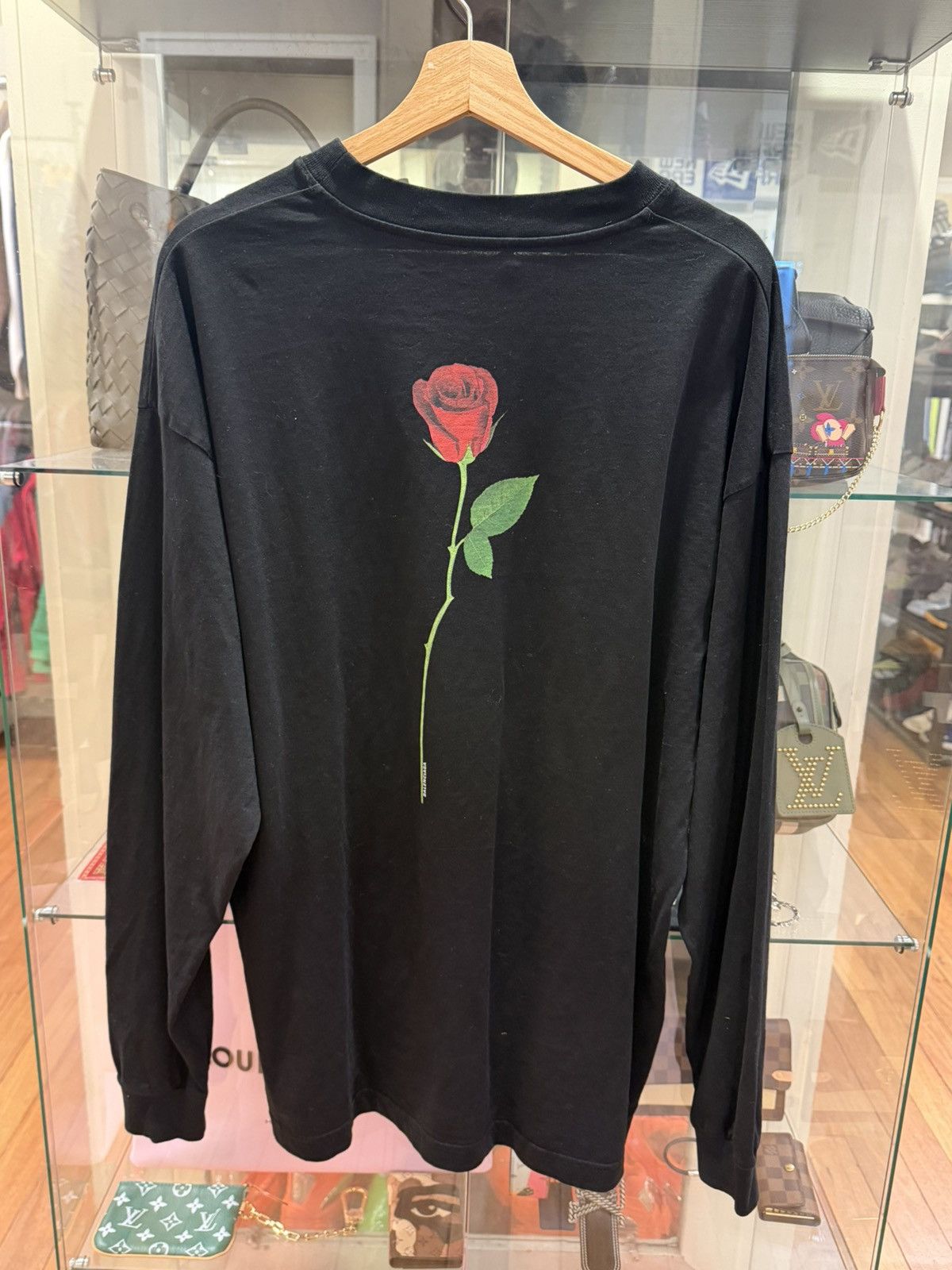 Balenciaga Balenciaga Rose LS Shirt - Black Size US S / EU 44-46 / 1 - 2 Thumbnail