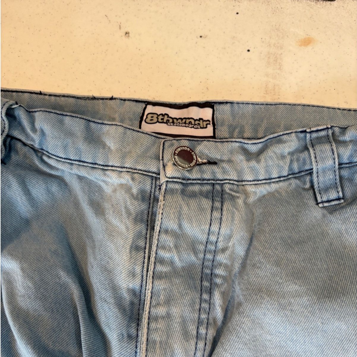 8THWNDR 8THWNDR Double Knee Denim Pant Blue (32x31) Carpenter Jean Size US 32 / EU 48 - 9 Thumbnail