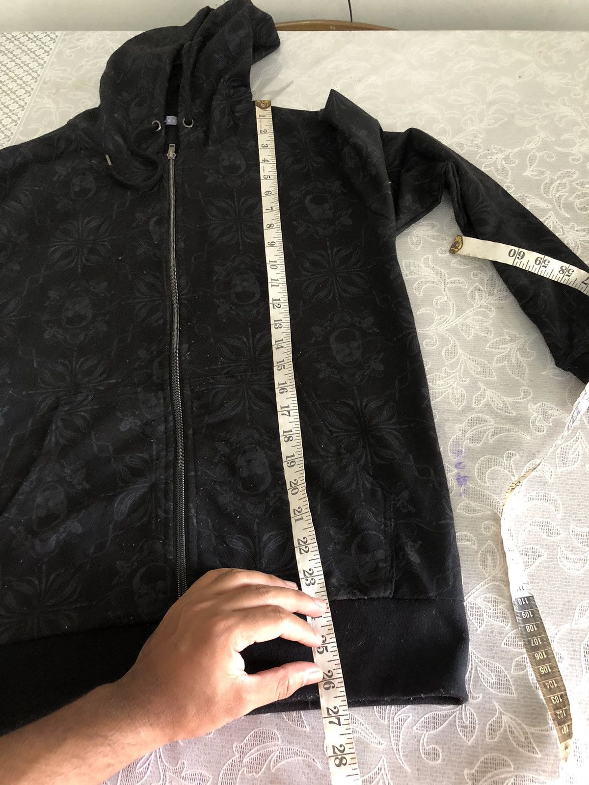 Nice🔥 Gwanner Full Print Skull Bondage Punk Hoodie