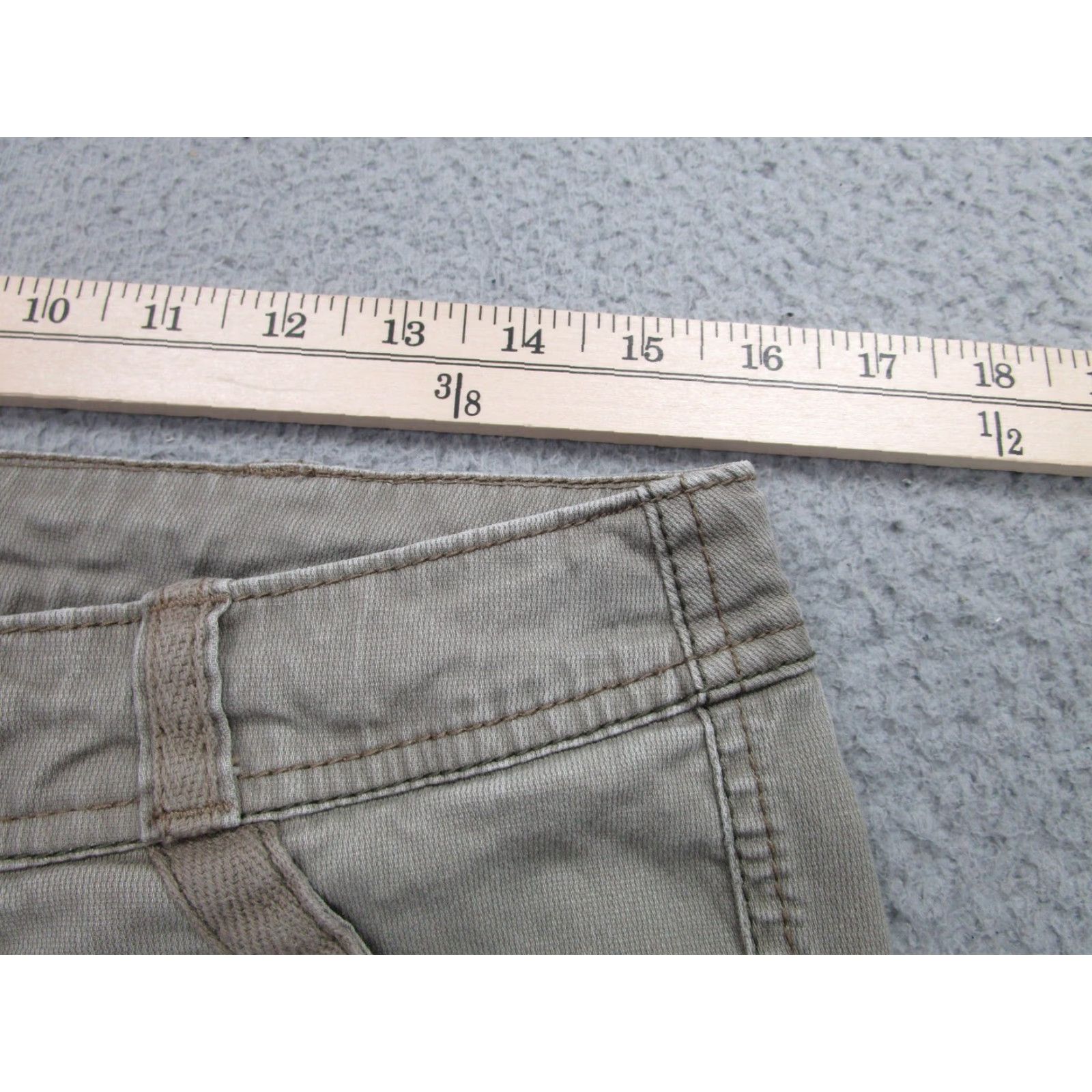 Olive VINTAGE Hei Hei Cargo Jogger Pants Womens 6 Olive Green Tapered Cuffed Casual Size 28" / US 6 / IT 42 - 4 Thumbnail