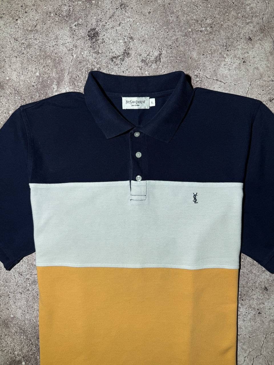 Yves Saint Laurent Yves Saint Laurent Vintage Polo T-shirt Luxury YSL logo Size US XL / EU 56 / 4 - 2 Thumbnail