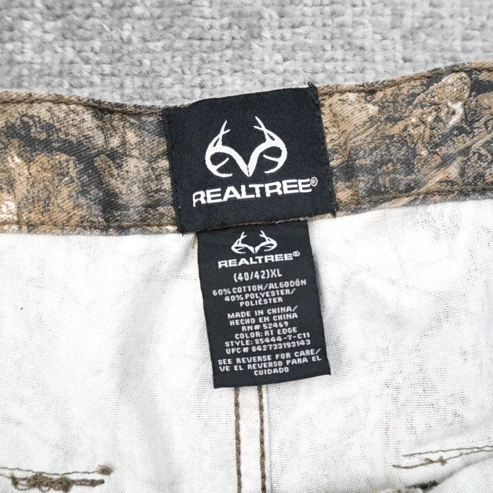 Realtree Realtree Stretch Camo Hunting Mens 40/42x31 Multicolor Cargo Utility Pants Size US 40 / EU 56 - 3 Thumbnail