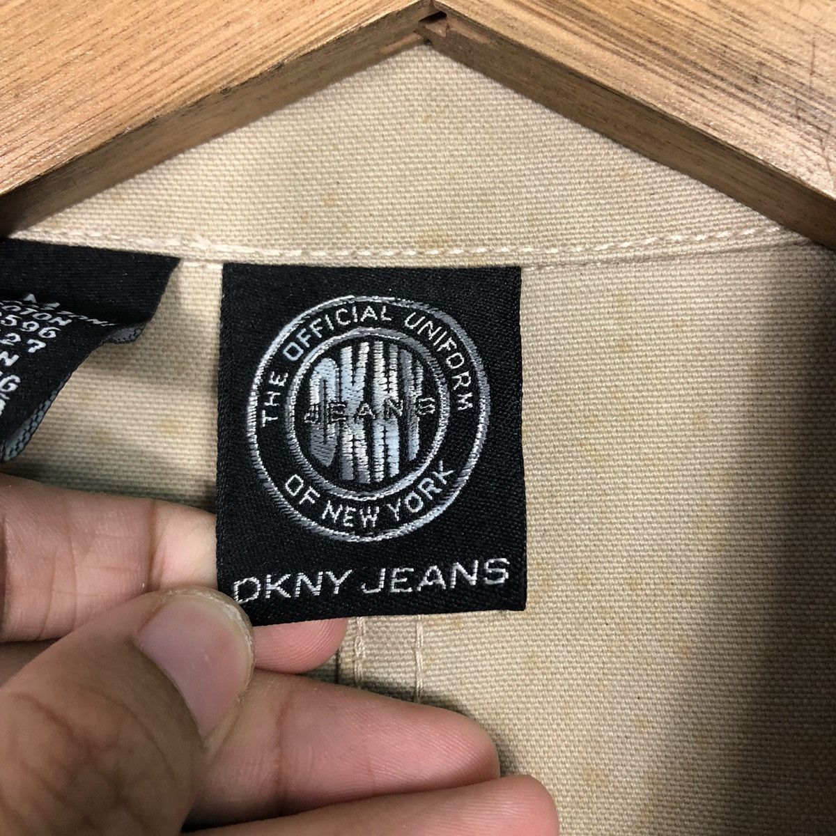 Japanese Brand DKNY Jeans Khaki Field Jacket – 90s Workwear Style Size US M / EU 48-50 / 2 - 19 Thumbnail