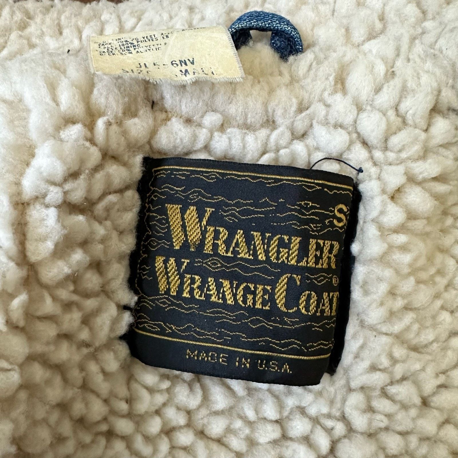 Wrangler VINTAGE WRANGLER Wrange Coat Jacket Sherpa Lined Western 70s Size US S / EU 44-46 / 1 - 10 Thumbnail