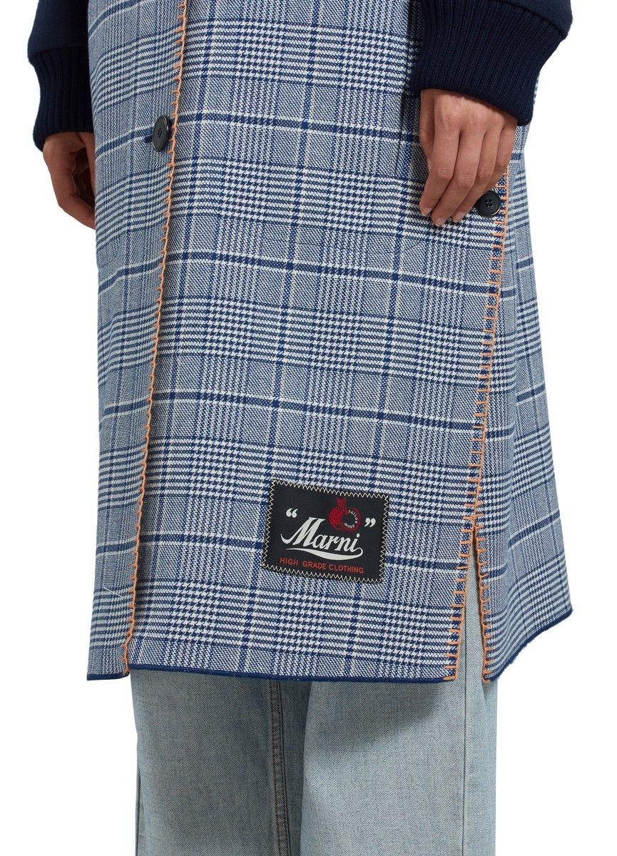 Marni o1w1db10125 Long Reversible Wool Gilet in Sky Blue Size L / US 10 / IT 46 - 5 Thumbnail