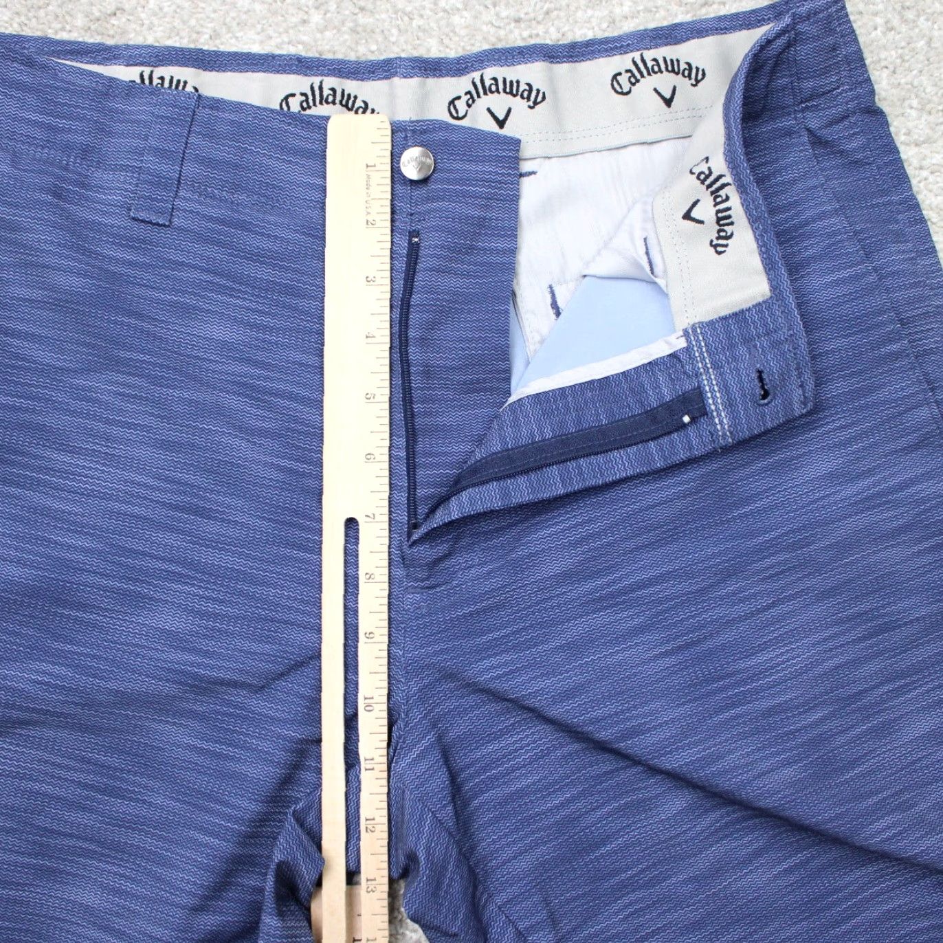 Callaway Callaway Golf Shorts Mens 34 Blue 9" Performance Stretch Polyester Chino Size US 34 / EU 50 - 7 Thumbnail