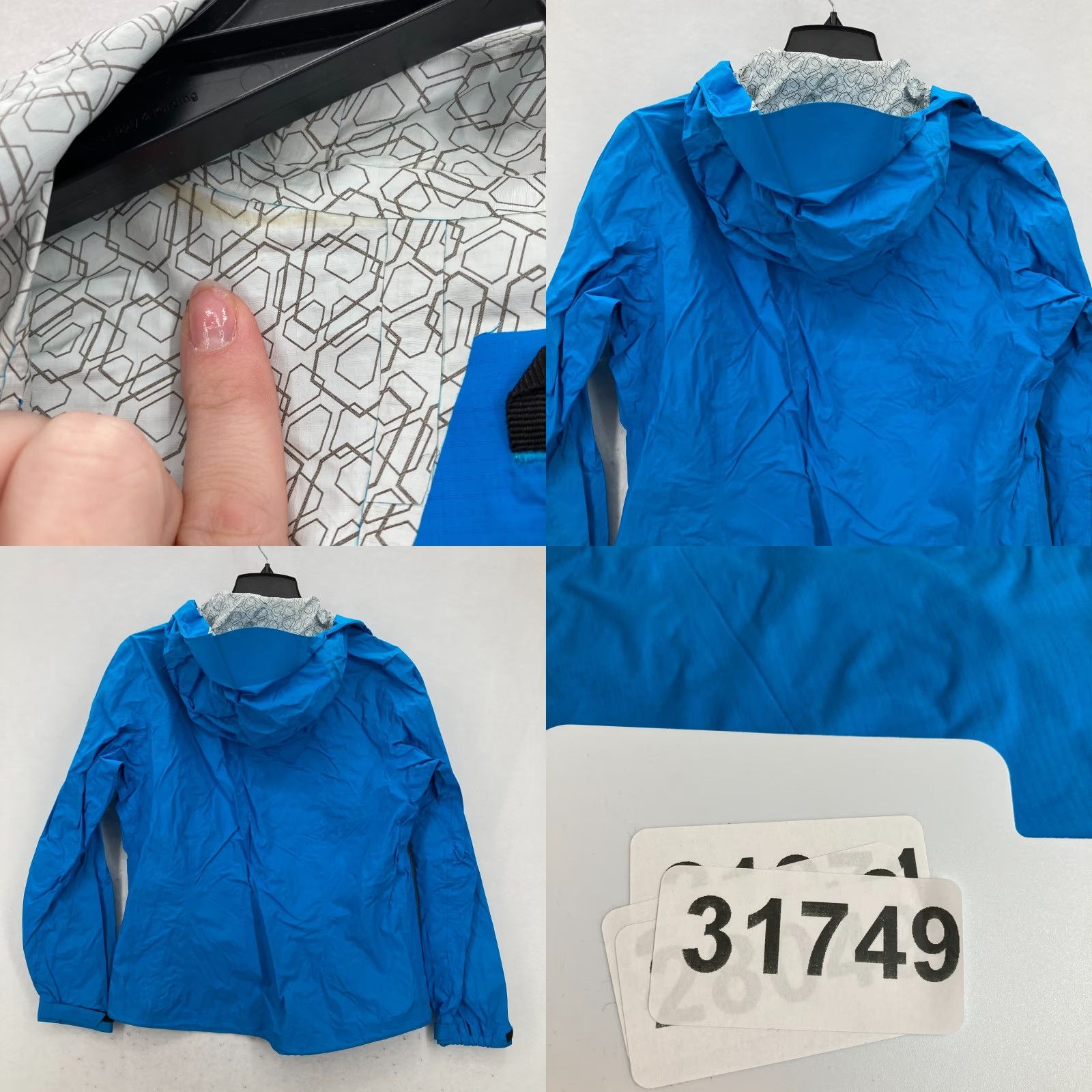 Eddie Bauer VINTAGE Eddie Bauer First Ascent Rain Jacket Women's Large Blue Ripstop Water Resistant Size L / US 10 / IT 46 - 9 Thumbnail