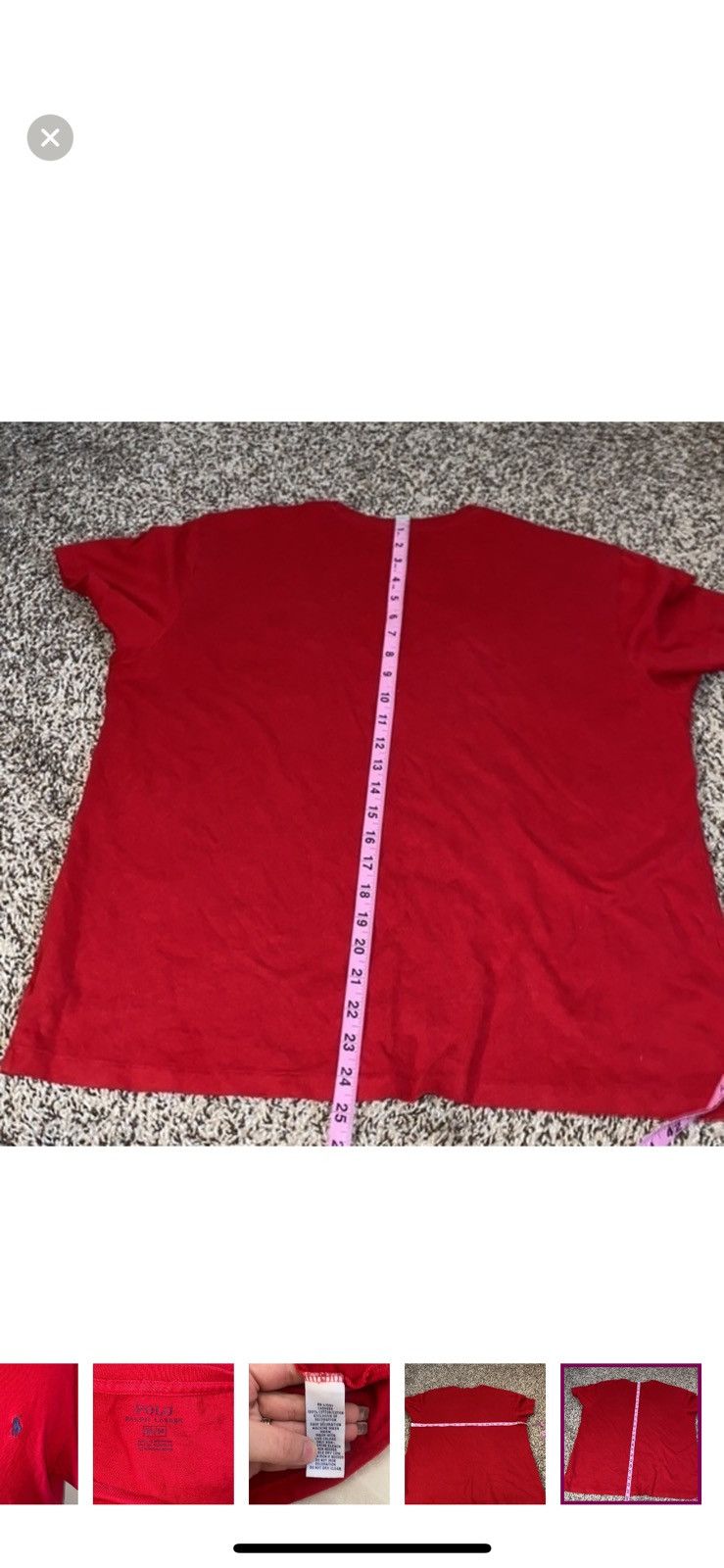 Polo Ralph Lauren Ralph Lauren polo medium red crewneck tee Size US M / EU 48-50 / 2 - 6 Thumbnail