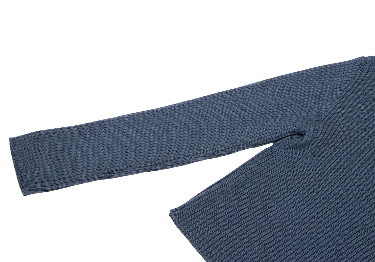 Comme des Garcons Homme Plus Ribbed Knit Sweater in Blue, Size S Size US S / EU 44-46 / 1 - 4 Thumbnail