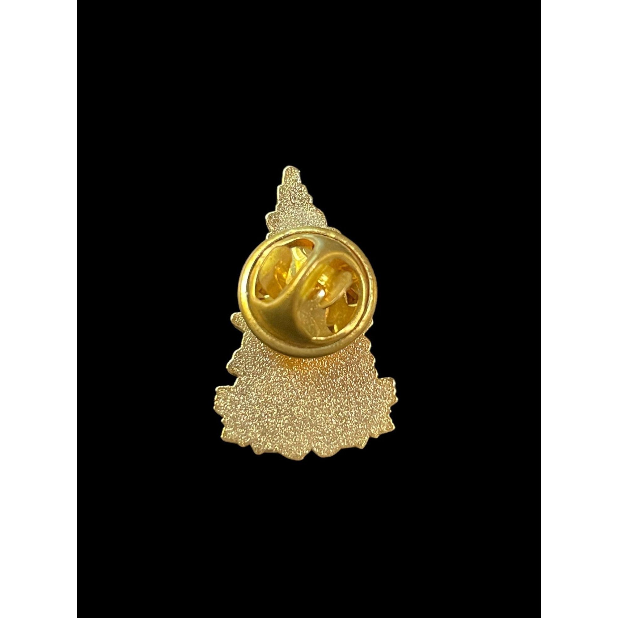 Jewelry × Vintage Vintage Gold Tone Tree and Autumn Leaves Enamel Brooch Pin Size ONE SIZE - 2 Thumbnail