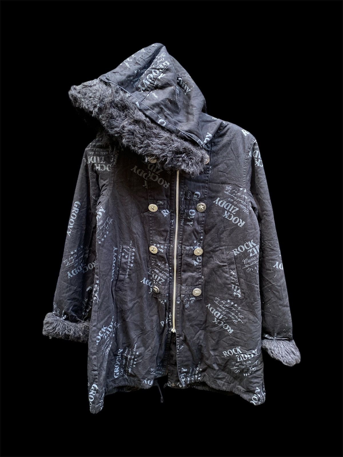 If Six Was Nine Japanese Ziddy Faux Fur Jacket Lgb Kmrii 14thaddiction Size US M / EU 48-50 / 2 - 1 Thumbnail