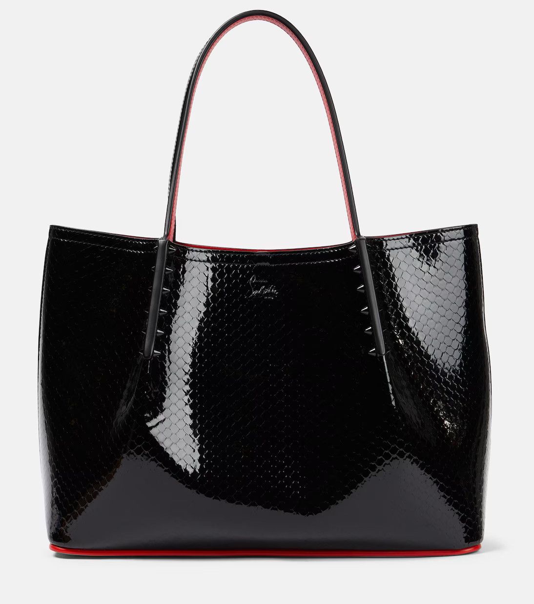 Christian Louboutin o1s1wg111124 Size: OS / Patent Leather Tote Bag in Black Size ONE SIZE - 1 Thumbnail