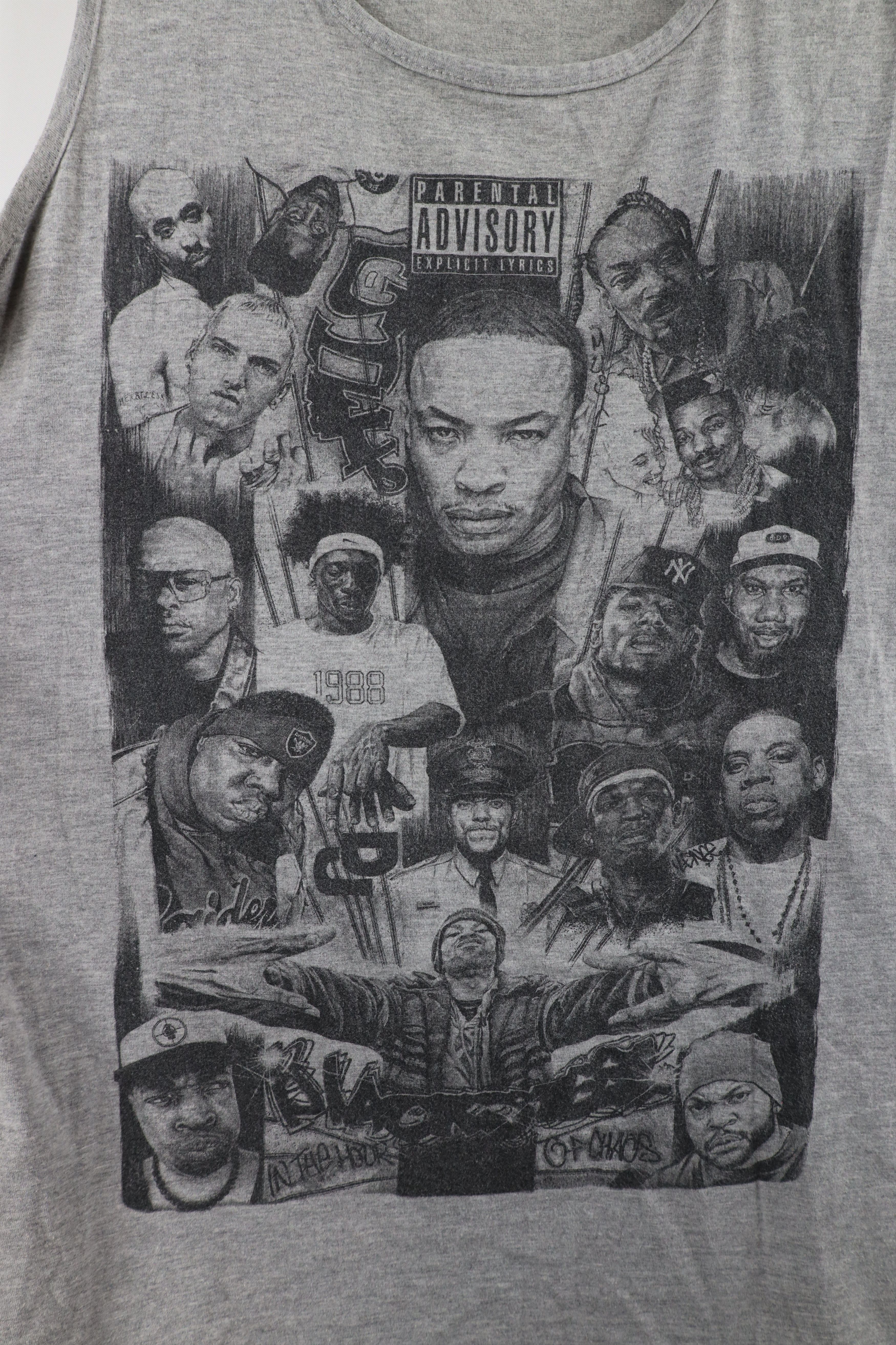 Vintage Vintage Y2K Streetwear Hip Hop Legends Tank Top T-Shirt Gray Size US L / EU 52-54 / 3 - 4 Thumbnail