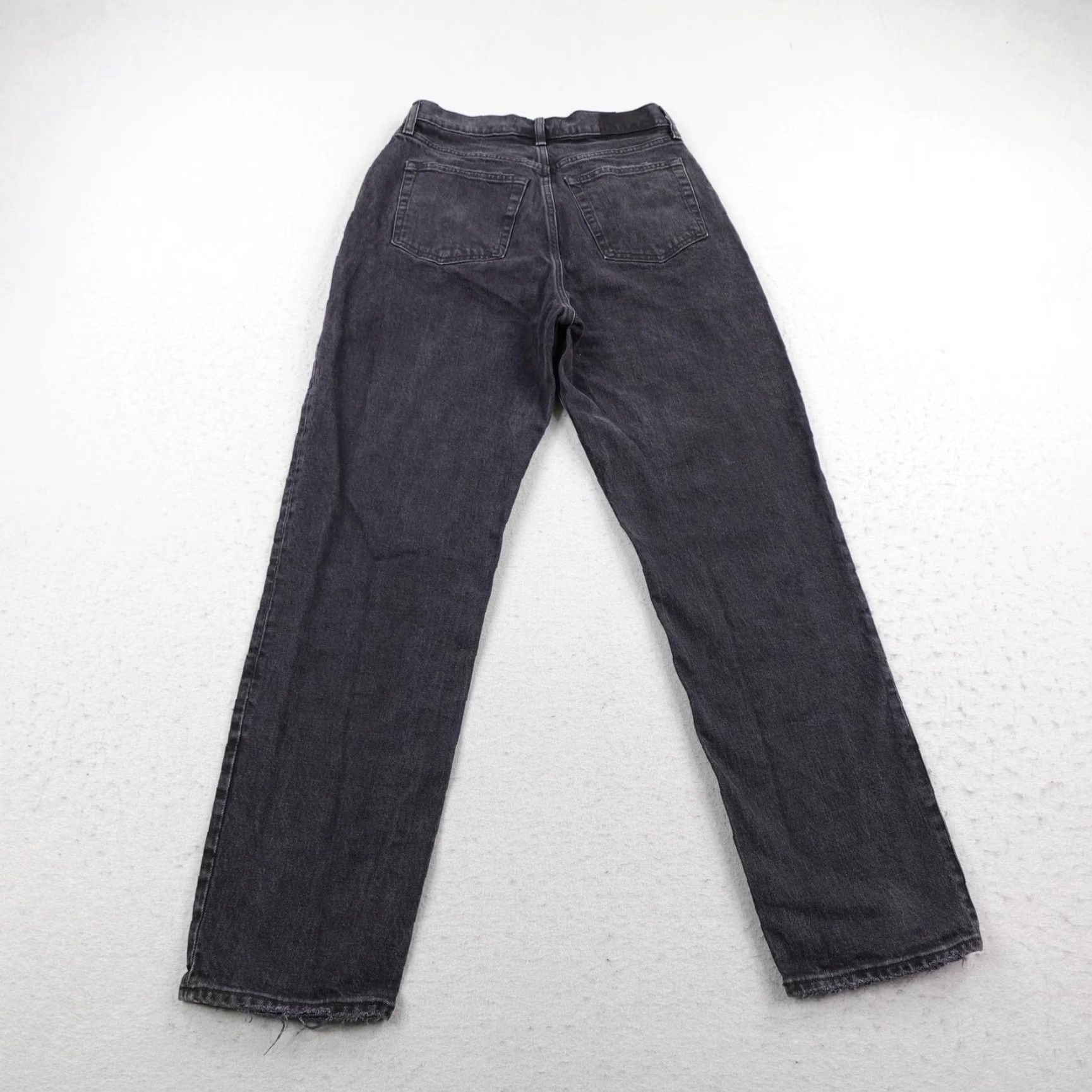 Abercrombie & Fitch Abercrombie & Fitch Jeans Womens 6 Black The Dad High Rise Straight Curve Love Jeans Size 28" / US 6 / IT 42 - 5 Thumbnail