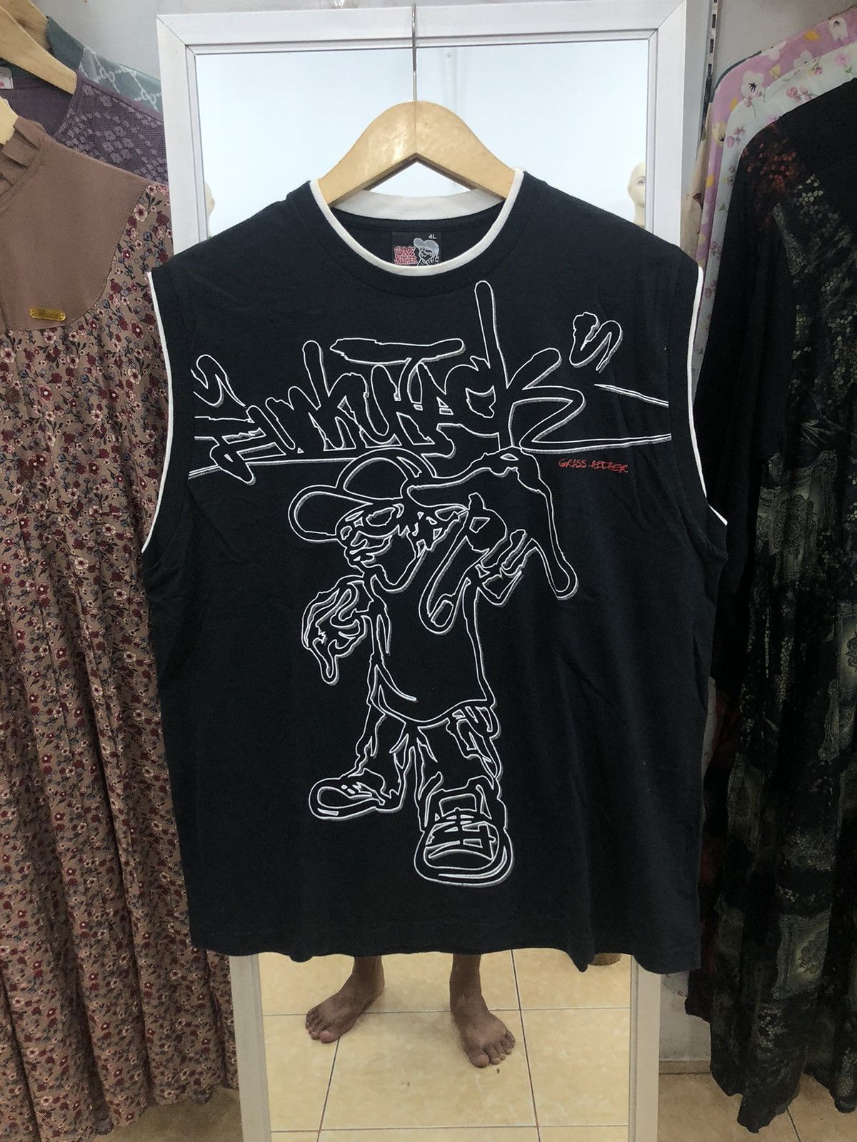 Seditionaries Y2K Grass Hither Poem Grunge Gothic Double Layer Size US XL / EU 56 / 4 - 1 Thumbnail