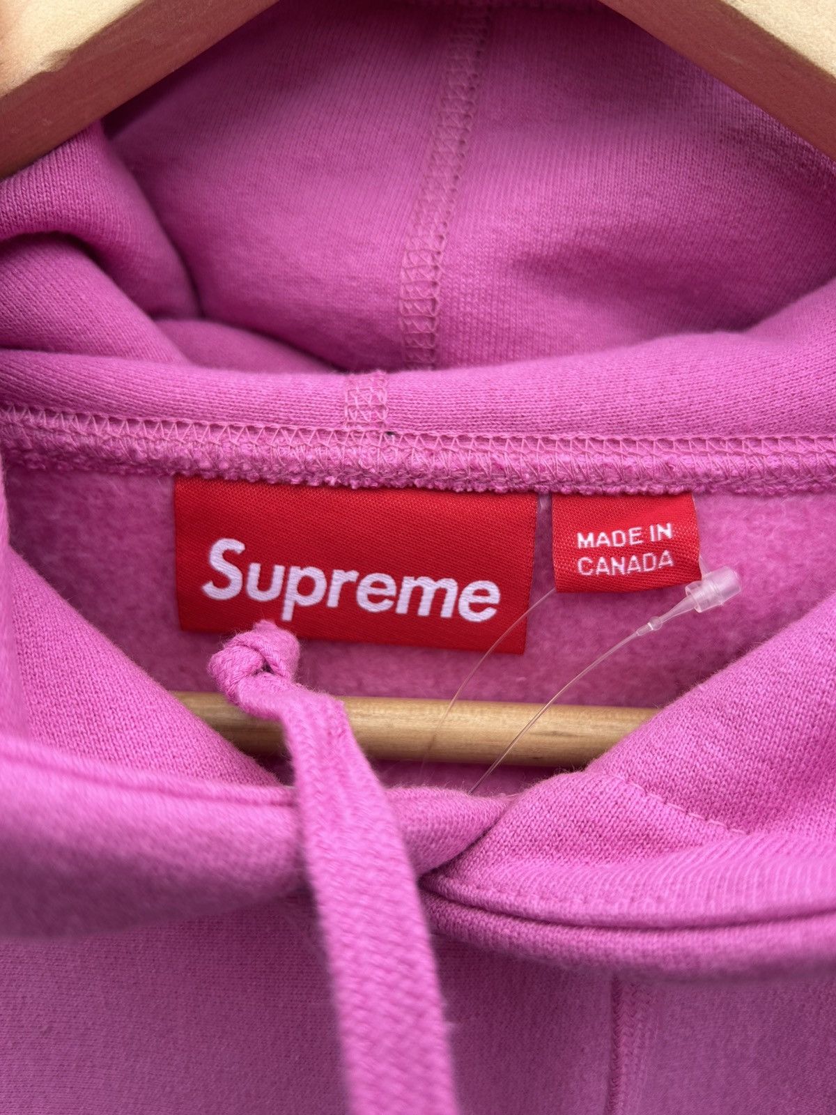 Supreme × Swarovski Supreme Swarovski Motion Logo Hooded Sweatshirt Pink Size M Size US M / EU 48-50 / 2 - 3 Thumbnail