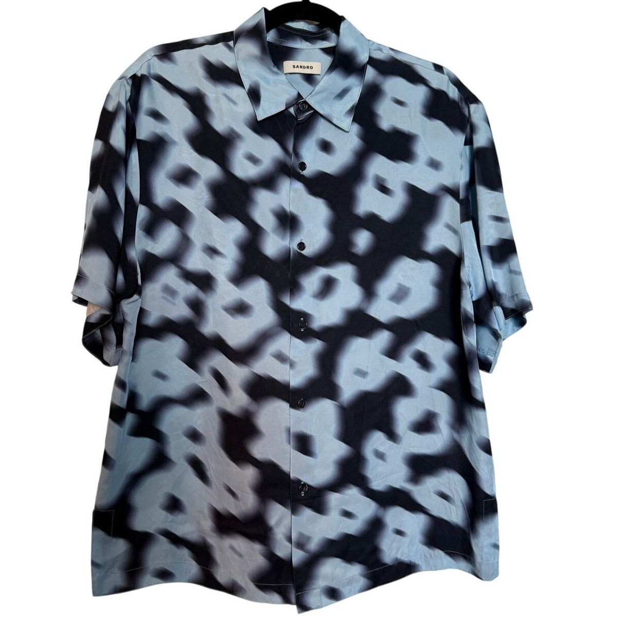 Sandro Sandro NWT Floral-Print Short-Sleeve Shirt Size US M / EU 48-50 / 2 - 1 Thumbnail
