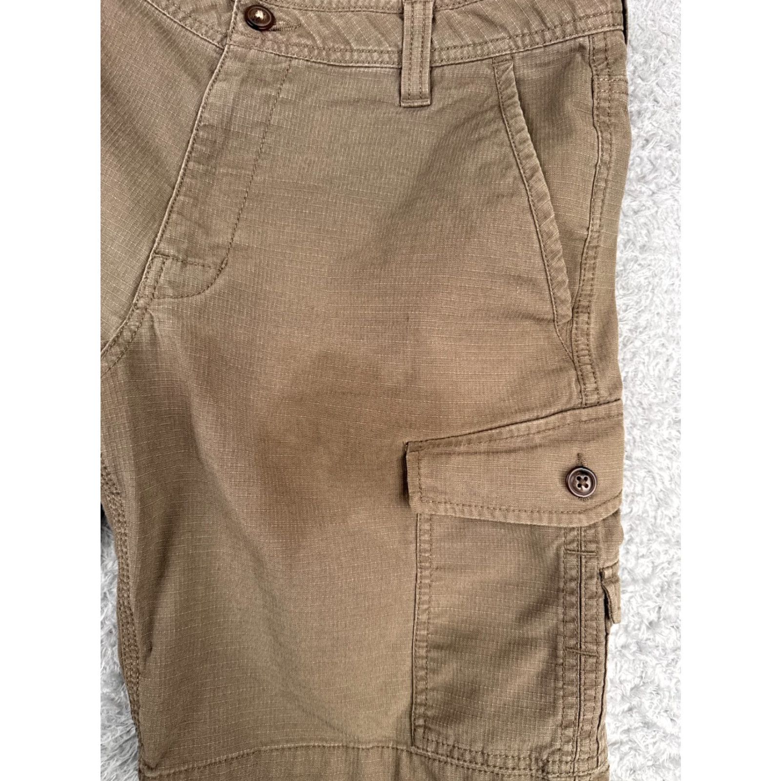 The North Face The North Face Shorts Mens 32 Brown Rip Stop Cargo Cotton Blend Hike Camp 32x9 Size US 32 / EU 48 - 4 Thumbnail