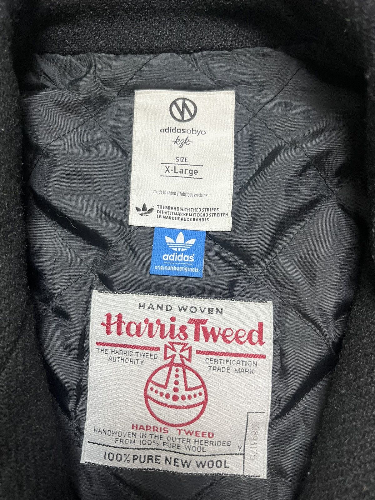 Adidas × Harris Tweed Adidas ObyO wool Motorcycle Jacket kzk Size US XL / EU 56 / 4 - 6 Thumbnail